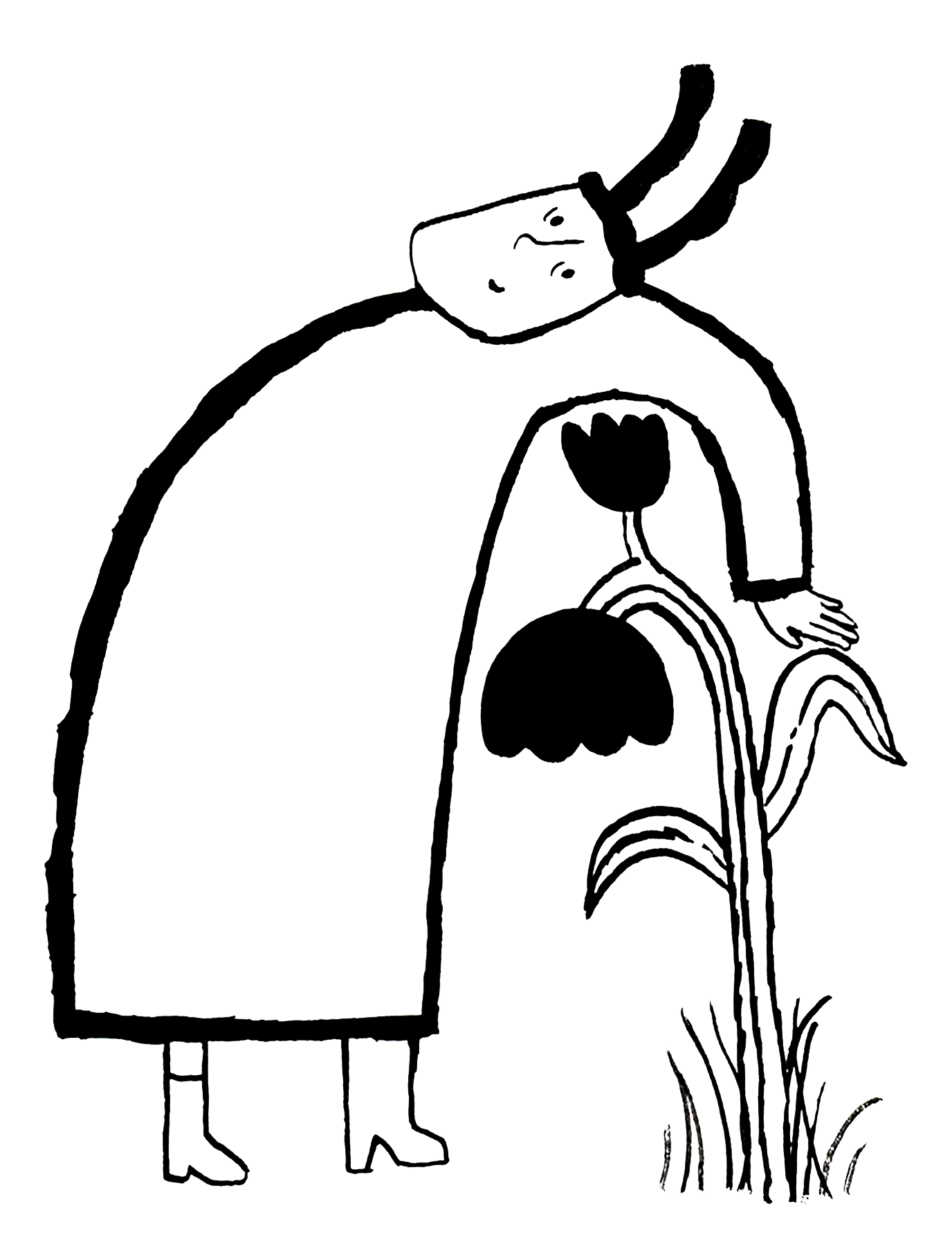 Bloemenaaier: illustratie van Lore Schuerman